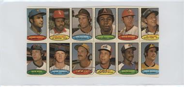 1974 Topps Stamps - [Base] - Block of Twelve #_NoN - Pedro Garcia, Carlos May, Jim Palmer, Frank Robinson, Doug Rader, Al Kaline, Rick Wise, Wayne Garrett, Richie Zisk, Ron Hunt, Ralph Garr, Fred Kendall [Good to VG‑EX]