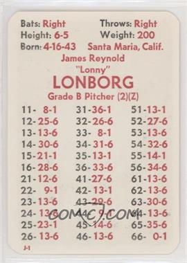 1975 APBA Baseball 1974 Season - [Base] #_JILO - Jim Lonborg