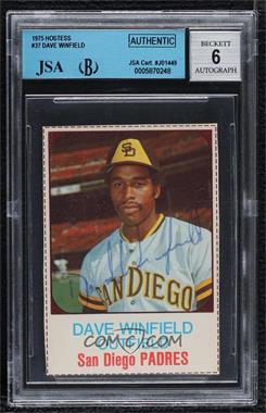 1975 Hostess All-Star Team - [Base] #37 - Dave Winfield [JSA Certified Encased by BGS]