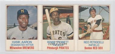 1975 Hostess All-Star Team - Triple Panels #130-132 - Hank Aaron, Rennie Stennett, Rico Petrocelli [Good to VG‑EX]