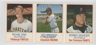 1975 Hostess All-Star Team - Triple Panels #139-141 - Richie Zisk, George Hendrick, Bobby Murcer