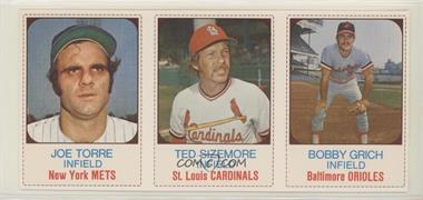 1975 Hostess All-Star Team - Triple Panels #70-72 - Joe Torre, Ted Sizemore, Bobby Grich