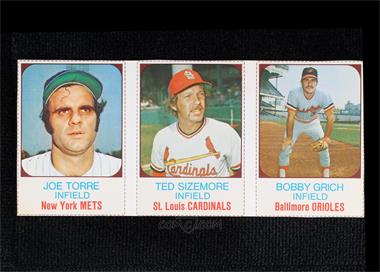1975 Hostess All-Star Team - Triple Panels #70-72 - Joe Torre, Ted Sizemore, Bobby Grich