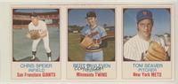 Chris Speier, Bert Blyleven, Tom Seaver