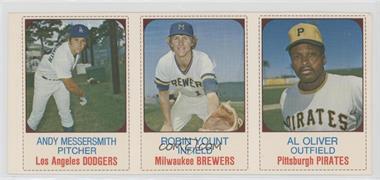 1975 Hostess All-Star Team - Triple Panels #79-81 - Andy Messersmith, Robin Yount, Al Oliver