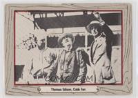 Thomas Edison, Cobb Fan (Ty Cobb, Thomas Edison, Connie Mack) [Good to&nbs…