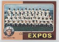 Expos Team Checklist (Gene Mauch) [Good to VG‑EX]