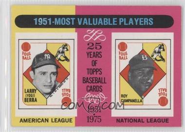 1975 O-Pee-Chee - [Base] #189 - 1951-Most Valuable Players (Yogi Berra, Roy Campanella)