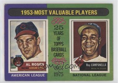 1975 O-Pee-Chee - [Base] #191 - 1953-Most Valuable Players (Al Rosen, Roy Campanella)