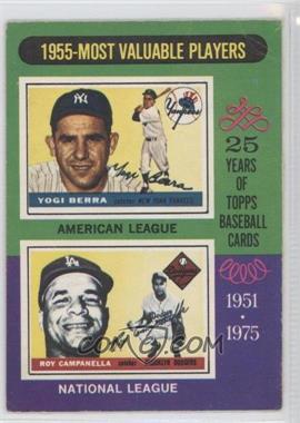 1975 O-Pee-Chee - [Base] #193 - 1955-Most Valuable Players (Yogi Berra, Roy Campanella) [Good to VG‑EX]