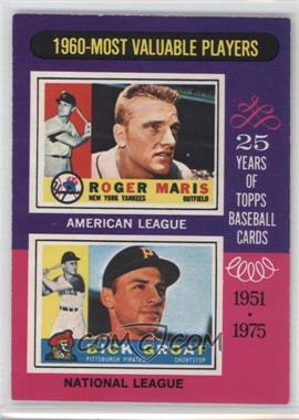 1975 O-Pee-Chee - [Base] #198 - 1960-Most Valuable Players (Roger Maris, Dick Groat)