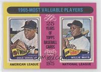 1965-Most Valuable Players (Zoilo Versalles, Willie Mays)