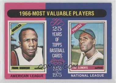 1975 O-Pee-Chee - [Base] #204 - 1966 Most Valuable Players (Frank Robinson, Roberto Clemente)