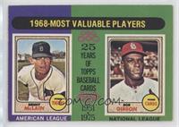 1968-Most Valuable Players (Bob Gibson, Denny McClain)