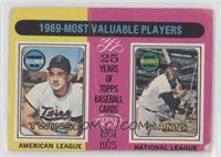 1969-Most Valuable Players (Harmon Killebrew, Willie McCovey) [Poor to&nbs…