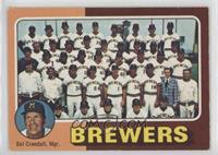 Milwaukee Brewers Team, Del Crandall [Poor to Fair]