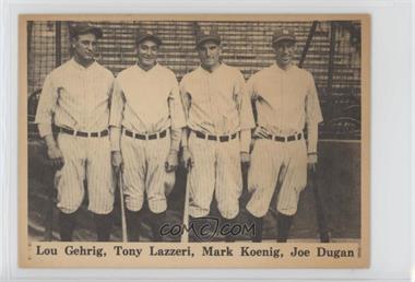 1975 TCMA 1927 New York Yankees - [Base] #_GLKD.1 - Lou Gehrig, Tony Lazzeri, Mark Koenig, Joe Dugan (Copyright date on right)