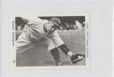 1975 TCMA 1936-39 Yankee Dynasty - [Base] #_BADA.1 - Babe Dahlgren (Black Back)