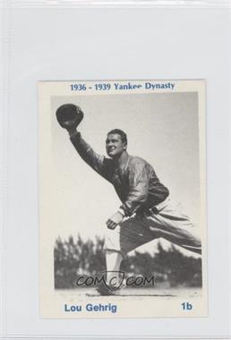 1975 TCMA 1936-39 Yankee Dynasty - [Base] #_LOGE.1 - Lou Gehrig (Black Back)