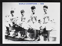 Red Rolfe, Tony Lazzeri, Lou Gehrig, Frank Crosetti (1938-Blue Back)