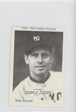 1975 TCMA 1936-39 Yankee Dynasty - [Base] #_WEFA.1 - Wes Ferrell (Black Back)