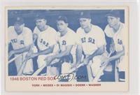 Rudy York, Wally Moses, Dom DiMaggio, Bobby Doerr, Hal Wagner [Good to&nbs…