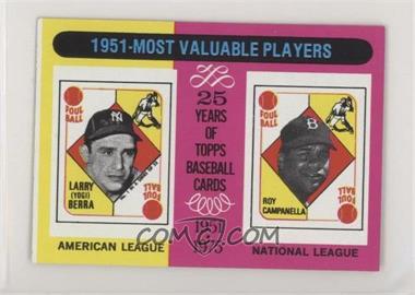 1975 Topps - [Base] - Minis #189 - Most Valuable Players - Yogi Berra, Roy Campanella