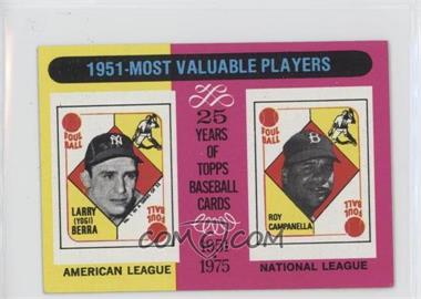 1975 Topps - [Base] - Minis #189 - Most Valuable Players - Yogi Berra, Roy Campanella