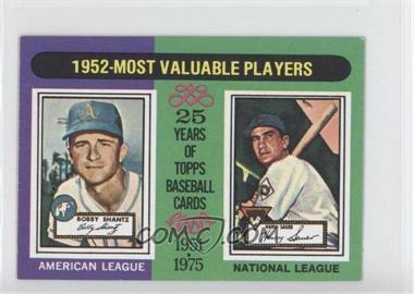 1975 Topps - [Base] - Minis #190 - Most Valuable Players - Bobby Shantz, Hank Sauer