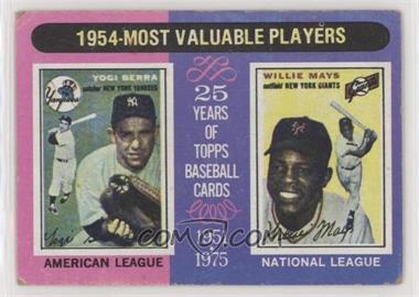 1975 Topps - [Base] - Minis #192 - Most Valuable Players - Yogi Berra, Willie Mays [Good to VG‑EX]