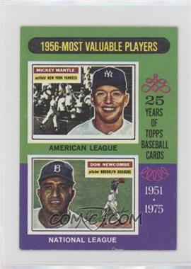 1975 Topps - [Base] - Minis #194 - Most Valuable Players - Mickey Mantle, Don Newcombe