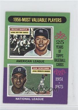 1975 Topps - [Base] - Minis #194 - Most Valuable Players - Mickey Mantle, Don Newcombe