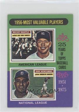 1975 Topps - [Base] - Minis #194 - Most Valuable Players - Mickey Mantle, Don Newcombe
