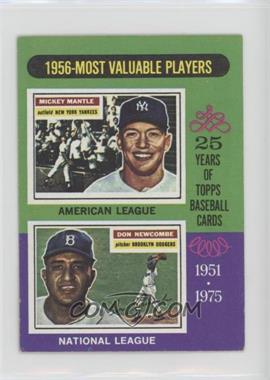 1975 Topps - [Base] - Minis #194 - Most Valuable Players - Mickey Mantle, Don Newcombe