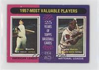 Most Valuable Players - Mickey Mantle, Hank Aaron [Poor to Fair]