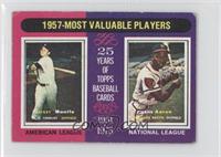 Most Valuable Players - Mickey Mantle, Hank Aaron [Good to VG‑E…