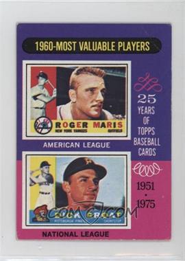 1975 Topps - [Base] - Minis #198 - Most Valuable Players - Roger Maris, Dick Groat [Good to VG‑EX]