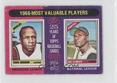 1975 Topps - [Base] - Minis #204 - Most Valuable Players - Frank Robinson, Roberto Clemente [Good to VG‑EX]