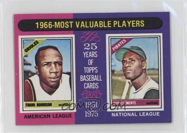 1975 Topps - [Base] - Minis #204 - Most Valuable Players - Frank Robinson, Roberto Clemente