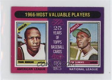 1975 Topps - [Base] - Minis #204 - Most Valuable Players - Frank Robinson, Roberto Clemente