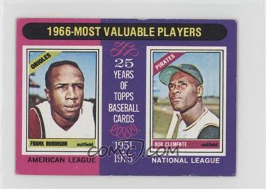 1975 Topps - [Base] - Minis #204 - Most Valuable Players - Frank Robinson, Roberto Clemente