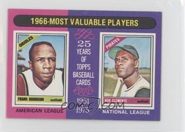 1975 Topps - [Base] - Minis #204 - Most Valuable Players - Frank Robinson, Roberto Clemente