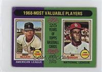 Most Valuable Players - Denny McLain, Bob Gibson [Poor to Fair]