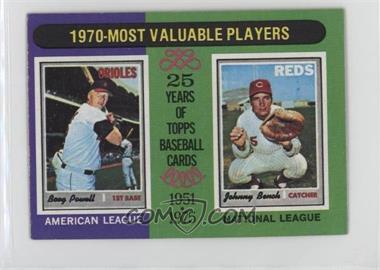 1975 Topps - [Base] - Minis #208 - Most Valuable Players - Boog Powell, Johnny Bench