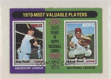 1975 Topps - [Base] - Minis #208 - Most Valuable Players - Boog Powell, Johnny Bench