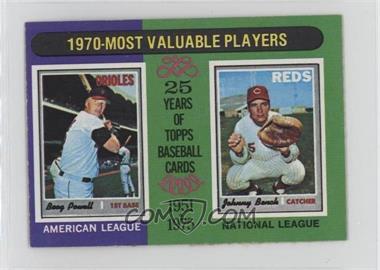 1975 Topps - [Base] - Minis #208 - Most Valuable Players - Boog Powell, Johnny Bench