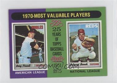 1975 Topps - [Base] - Minis #208 - Most Valuable Players - Boog Powell, Johnny Bench