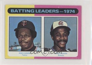 1975 Topps - [Base] - Minis #306 - League Leaders - Rod Carew, Ralph Garr