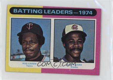 1975 Topps - [Base] - Minis #306 - League Leaders - Rod Carew, Ralph Garr