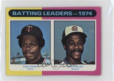 1975 Topps - [Base] - Minis #306 - League Leaders - Rod Carew, Ralph Garr